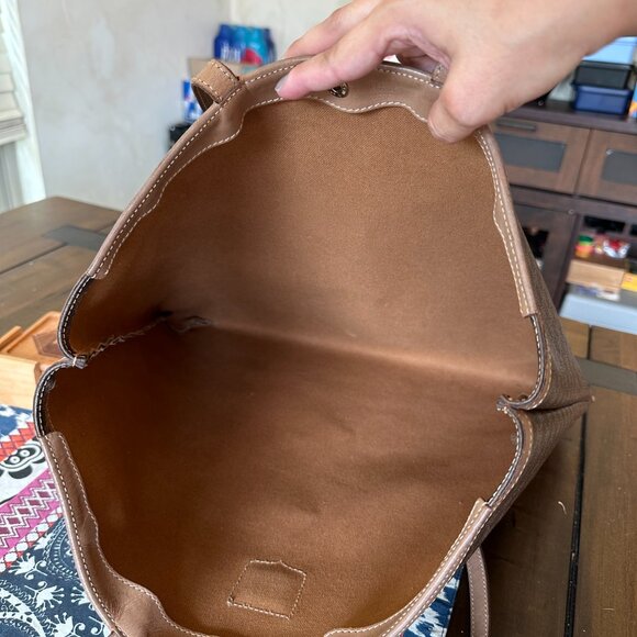 Authentic Celine Paris  Flat Tote Brown Macadam Coated Canvas, EUC - Picture 6 of 13